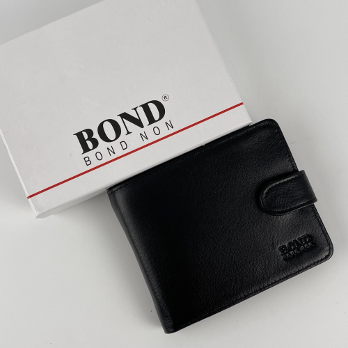 Гаманець чоловічий шкіряний Bond 516-1 чорний