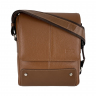 Сумка мужская через плечо кожаная Bond Non 1088-285 светло коричневая