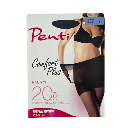 Колготки жіночі Penti Comfort Plus 20 DEN чорні Size 6-XXXL