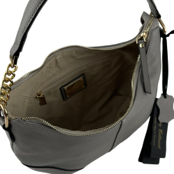 Сумка жіноча шкіряна Tony Bellucci 0796-1031 світло-сіра