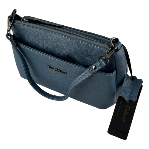 Сумка женская кожаная Tony Bellucci 0440-215 голубая