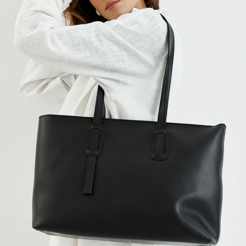 Сумка-шопер жіноча WeLassie 12504 Бамбі чорна