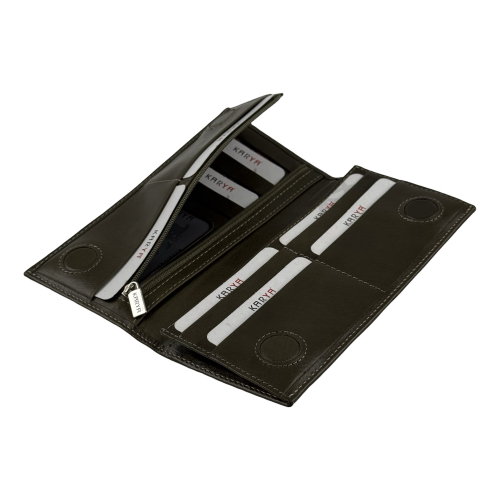 Портмоне мужское кожаное Karya 0476-617 оливковое