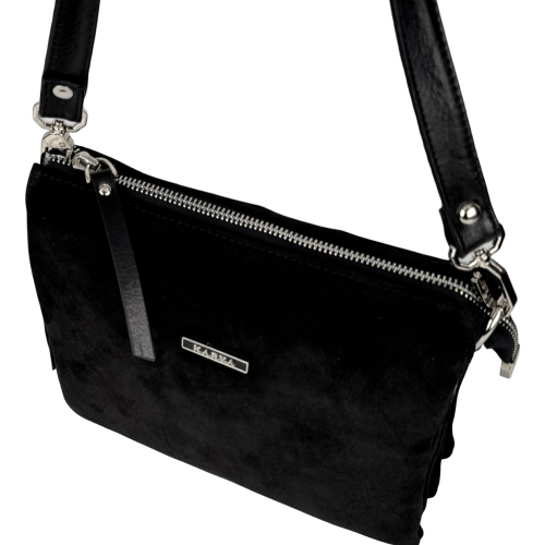 Сумка жіноча замшева Karya 3012-6 чорна