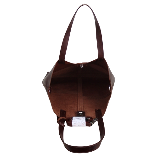 Сумка жіноча шкіряна Karya 2582-614 темно-коричнева