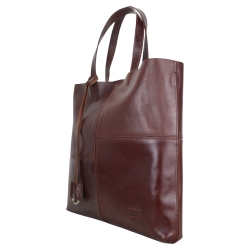 Сумка жіноча шкіряна Karya 2582-614 темно-коричнева