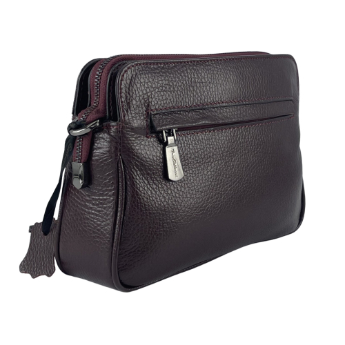 Сумка жіноча шкіряна Tony Bellucci 0347 бордова