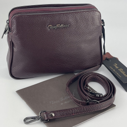 Сумка жіноча шкіряна Tony Bellucci 0347 бордова