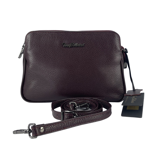 Сумка жіноча шкіряна Tony Bellucci 0347 бордова