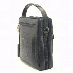 Сумка чоловіча шкіряна Eminsa 6136 37-1/4-1чорна