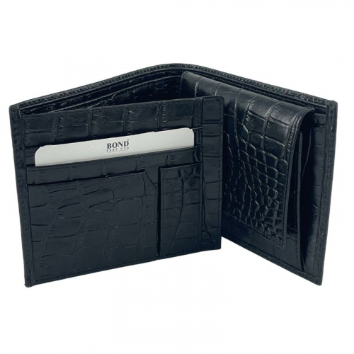 Гаманець чоловічий шкіряний Bond 540-356 чорний