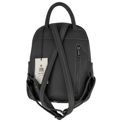 Рюкзак жіночий шкіряний Genuine Leather 05434 D27 сірий