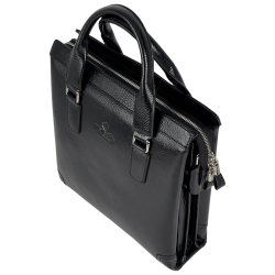 Сумка-портфель чоловічий шкіряний Eminsa 6191 37-1 чорний