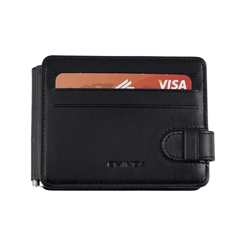 Гаманець-затискач для грошей чоловічий шкіряний Eminsa 1124 19-1/18-1 чорний