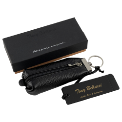 Ключниця шкіряна Tony Bellucci 113-893 чорна