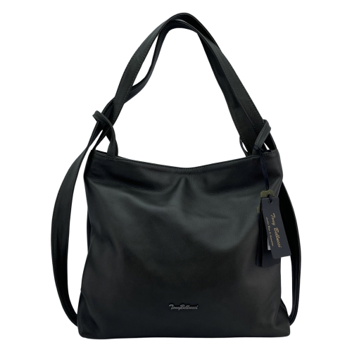 Сумка жіноча шкіряна Tony Bellucci 0342-7 темно-зелена