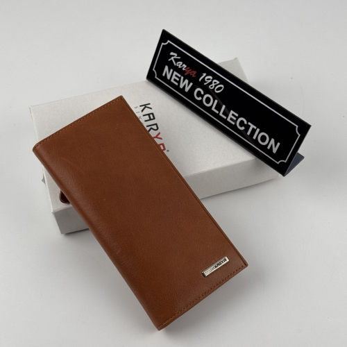 Портмоне мужское кожаное Karya 0475-616 светло-коричневое