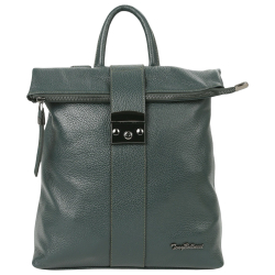 Рюкзак жіночий шкіряний Tony Bellucci 0379-1005 темно-зелений