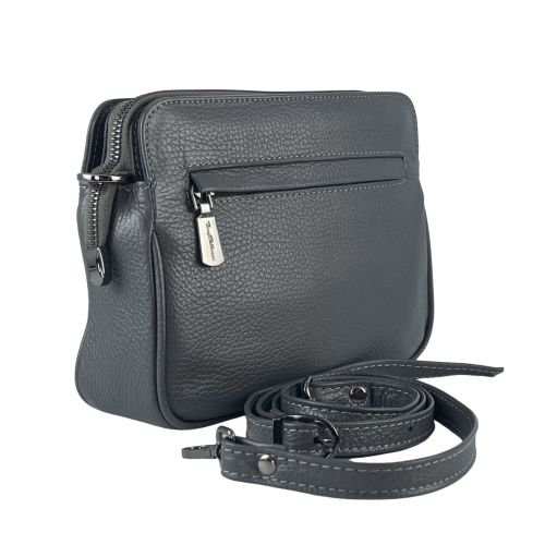 Сумка женская кожаная Tony Bellucci 0347 серая