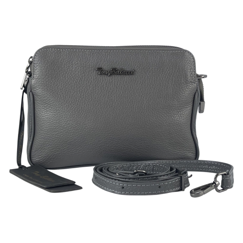 Сумка женская кожаная Tony Bellucci 0347 серая