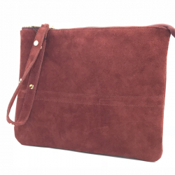 Сумка клатч замшева Vienca SX1900 червона