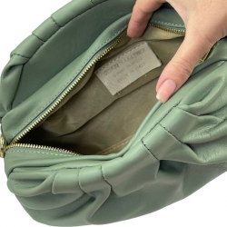 Сумка жіноча шкіряна Genuine Leather 747.25 м'ятна