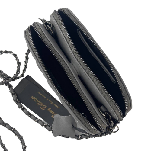 Сумка жіноча шкіряна Tony Bellucci 0427-2003 сіра