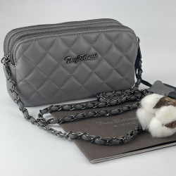 Сумка жіноча шкіряна Tony Bellucci 0427-2003 сіра