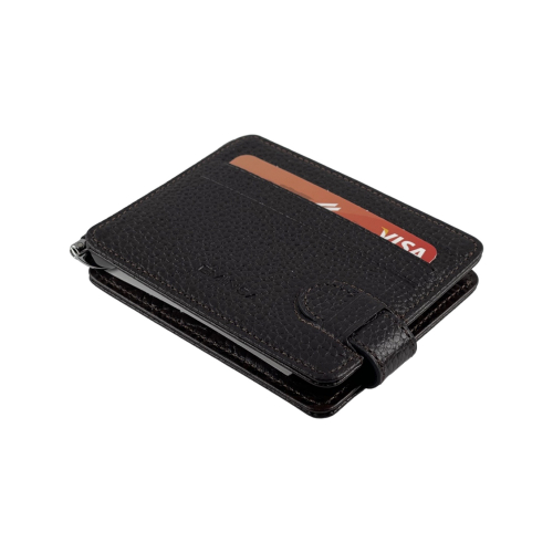 Кошелек-зажим для денег мужской кожаный Eminsa 1124 18-3/26-3 темно-коричневый