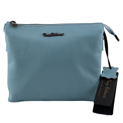 Сумка жіноча шкіряна Tony Bellucci 0077-206 блакитна