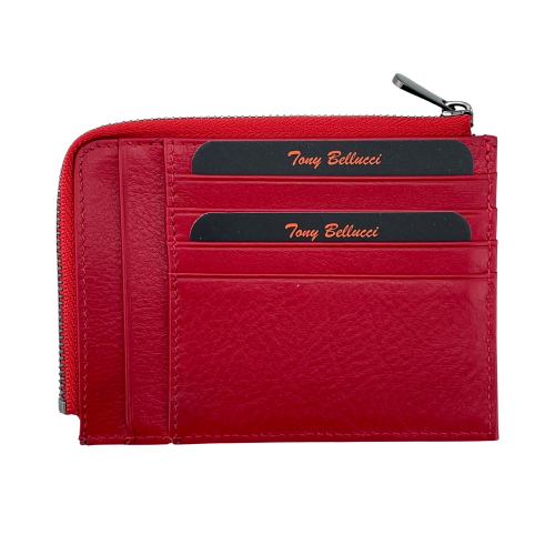 Гаманець картхолдер шкіряний Tony Bellucci T303-8 червоний