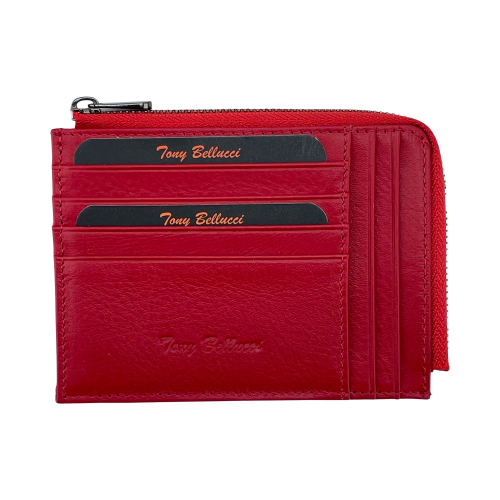 Гаманець картхолдер шкіряний Tony Bellucci T303-8 червоний