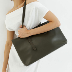 Сумка-шопер жіноча WeLassie 12508 Бамбі оливкова