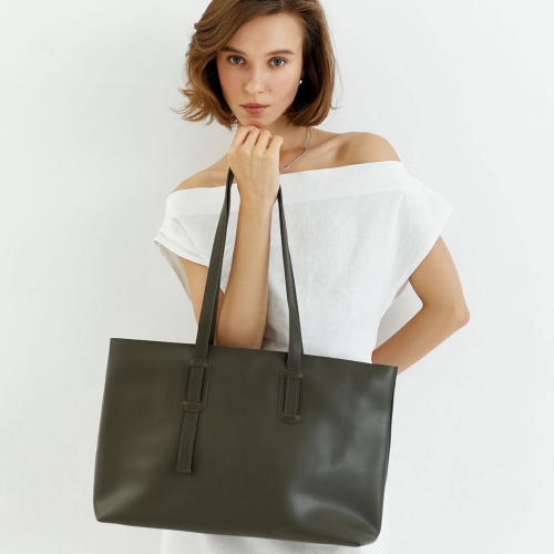 Сумка-шопер женская WeLassie 12508 Бамби оливковая