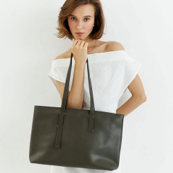 Сумка-шопер жіноча WeLassie 12508 Бамбі оливкова