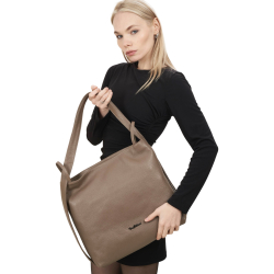 Сумка жіноча шкіряна Tony Bellucci 0342-213 світло-коричнева