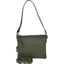 Сумка жіноча шкіряна Karya 3012-634 хакі