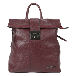 Жіночий рюкзак шкіряний Tony Bellucci 0379-1905 бордовий