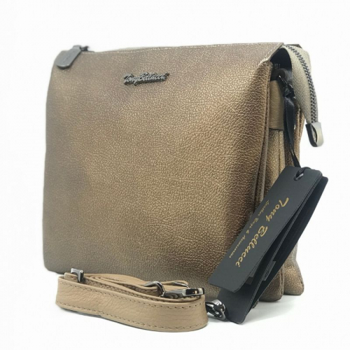 Сумка жіноча шкіряна Tony Bellucci 0077 золотиста