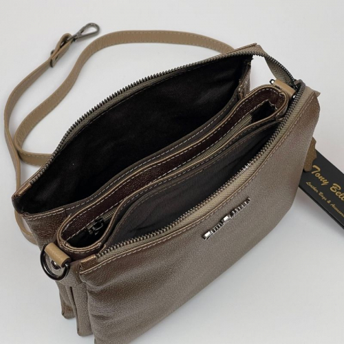 Сумка жіноча шкіряна Tony Bellucci 0077 золотиста