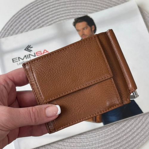 Кошелек-зажим для денег мужской кожаный Eminsa 1044 12-2