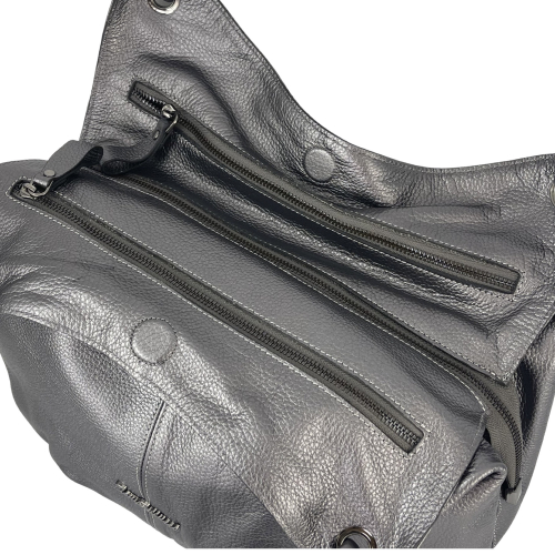 Сумка женская кожаная Tony Bellucci 0184-1033 серебристая