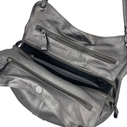 Сумка женская кожаная Tony Bellucci 0184-1033 серебристая