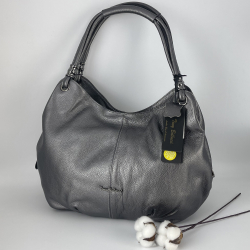 Сумка женская кожаная Tony Bellucci 0184-1033 серебристая