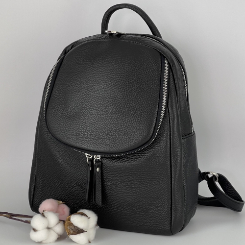 Рюкзак жіночий шкіряний Genuine Leather 759281 чорний