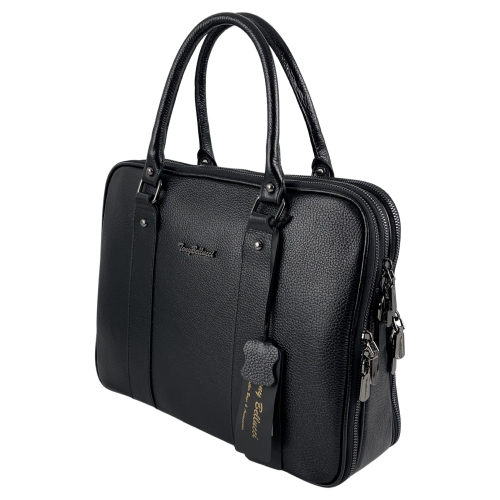 Сумка-портфель жіночий шкіряний Tony Bellucci 0713-281 чорний