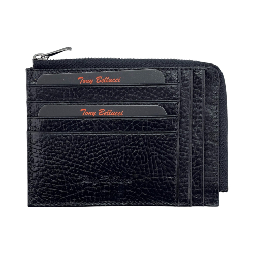 Кошелек картхолдер кожаный Tony Bellucci T303-893 черный