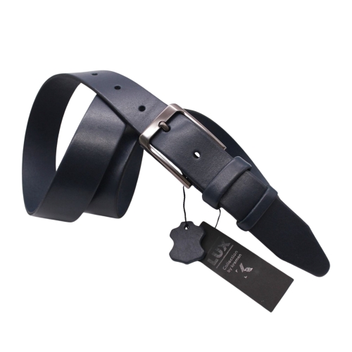 Ремень мужской кожаный Кремень 01357701 115 см Флоренция синий