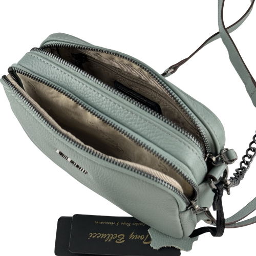 Сумка жіноча шкіряна Tony Bellucci 0602-207 фісташкова