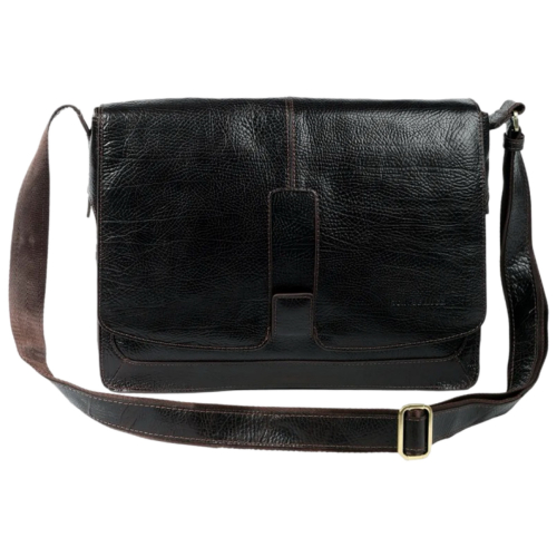 Сумка чоловіча шкіряна для документів Tony Bellucci T5057-886 темно-коричнева